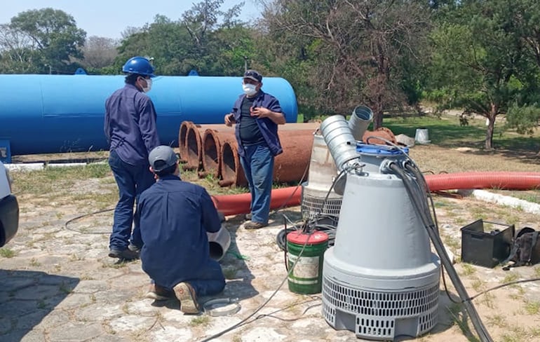 Prosiguen los trabajos en la planta de tratamiento de Viñas Cue, por parte de la Essap.