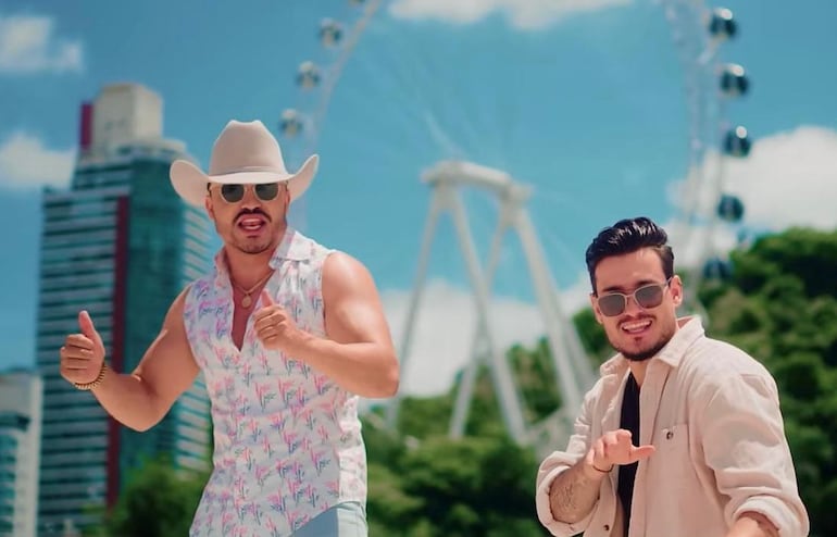 Captura del video de "Descer pra BC" de Brenno & Matheus.