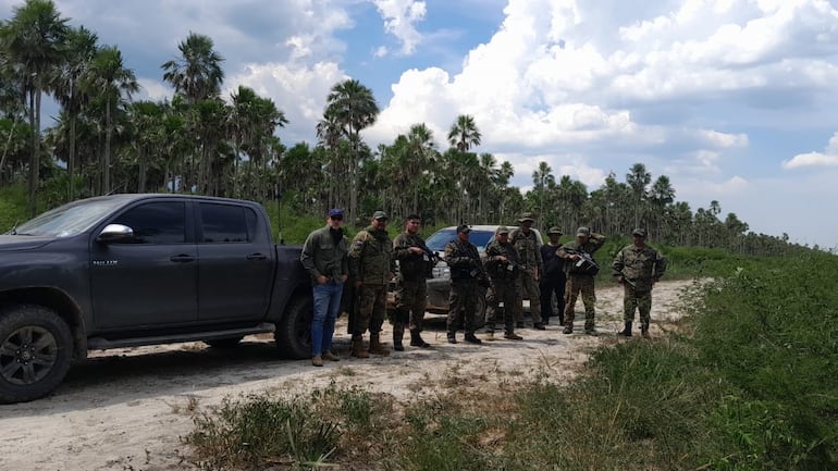 Los uniformados que se enfrentaron a los supuestos abigeos 