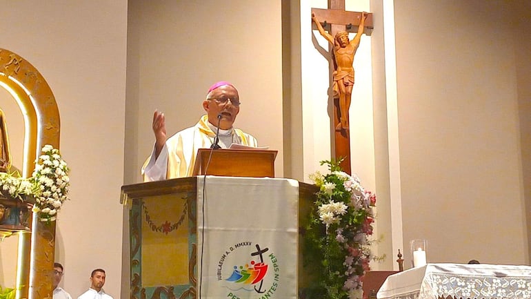 Carapeguá: monseñor Celestino Ocampo pide denunciar los flagelos de la drogadicción, comercialización de drogas y abigeato