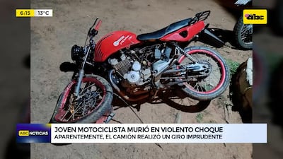 San Antonio: joven motociclista murió en violento choque