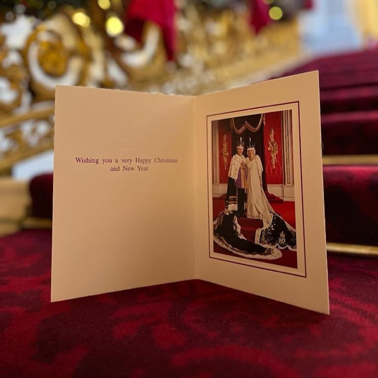 Esta es la tarjeta oficial de Navidad de los reyes de Inglaterra. (Instagram/The Royal Family)