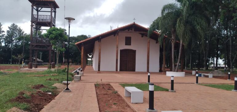 Iglesia Jesuita de San Joaquín en etapa final.