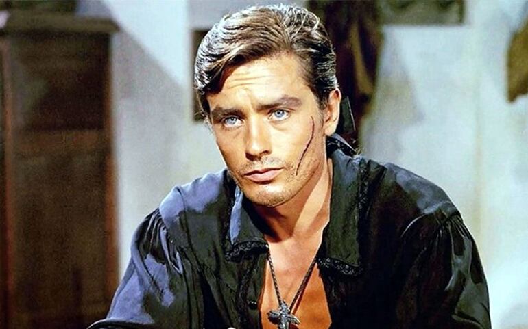 Alain Delon es una de las figuras más aclamadas del cine francés y desarrolló una amplia filmografía.