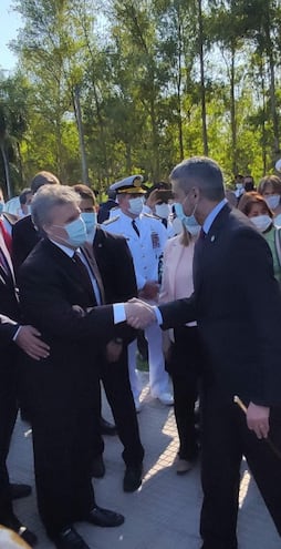 Sante Vallese participa de todas las giras del presidente de la República, Mario Abdo Benítez.