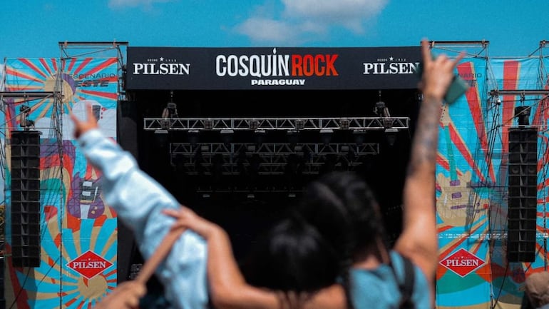 Una imagen referencial del Cosquín Rock en su edición paraguaya.