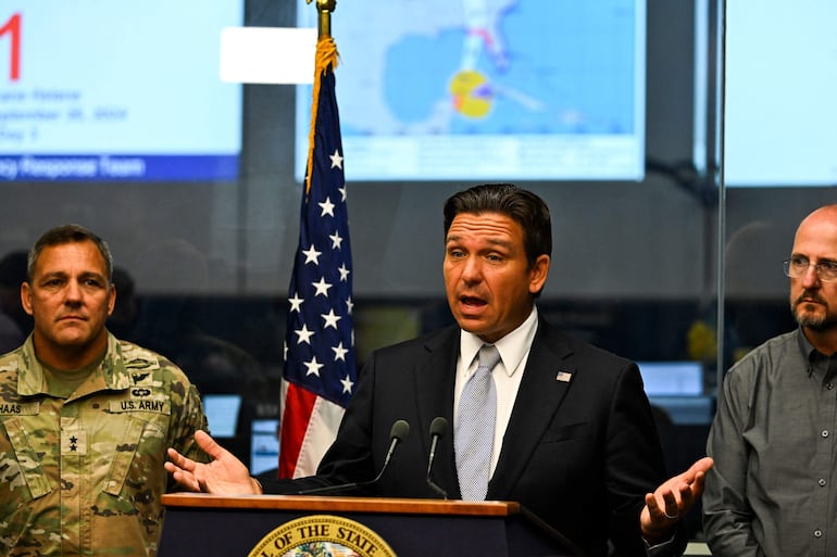 El gobernador de Florida (Estados Unidos), Ron DeSantis.