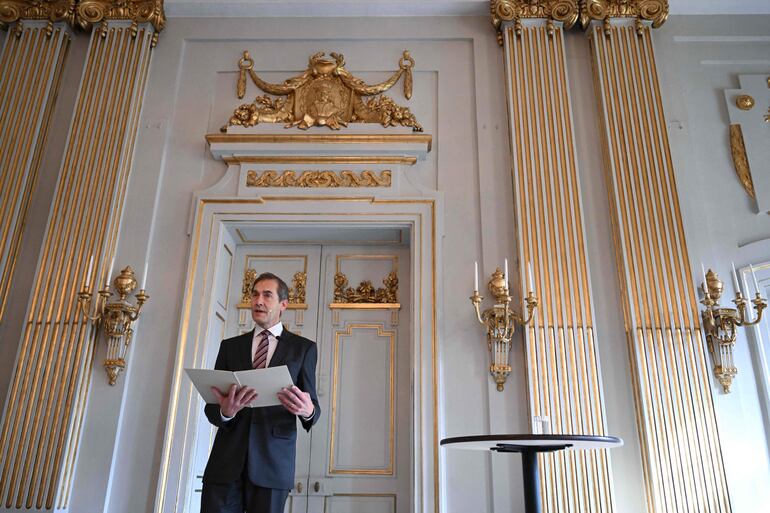 Mats Malm, secretario permanente de la Academia Sueca, realizó el anuncio del Premio Nobel de Literatura otorgado a Jon Fosse.