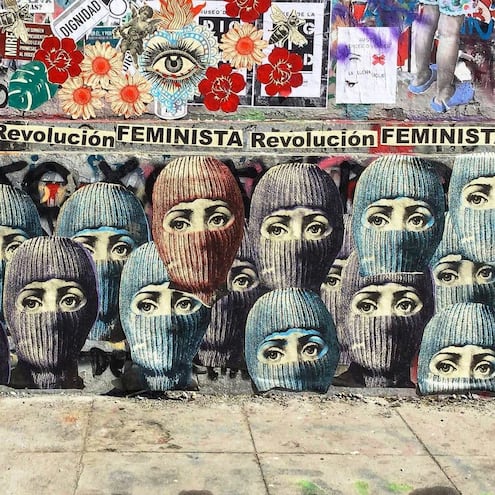 La revolución será feminista o no será. Foto tomada en las calles de Santiago de Chile, 2020.