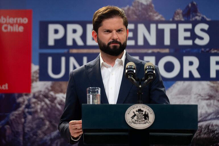 El presidente de Chile, Gabriel Boric.