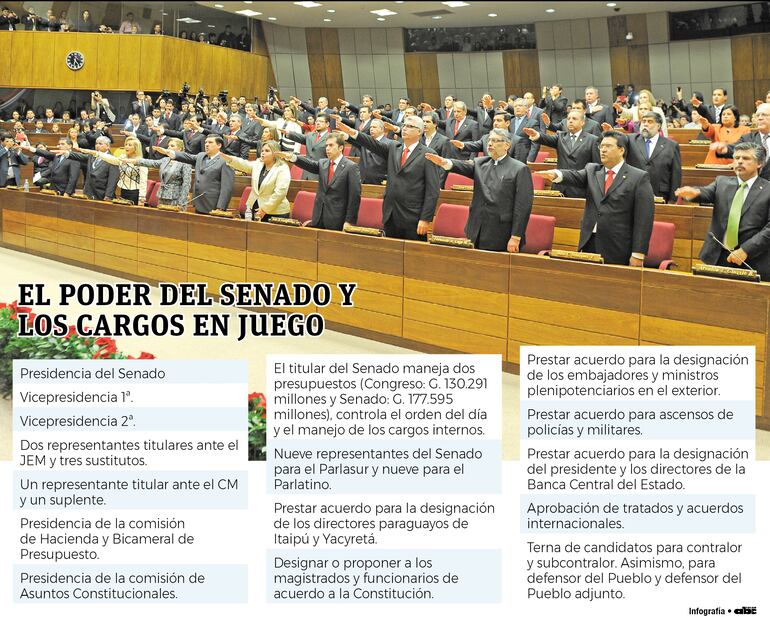 Infografía Cámara de Senadores.