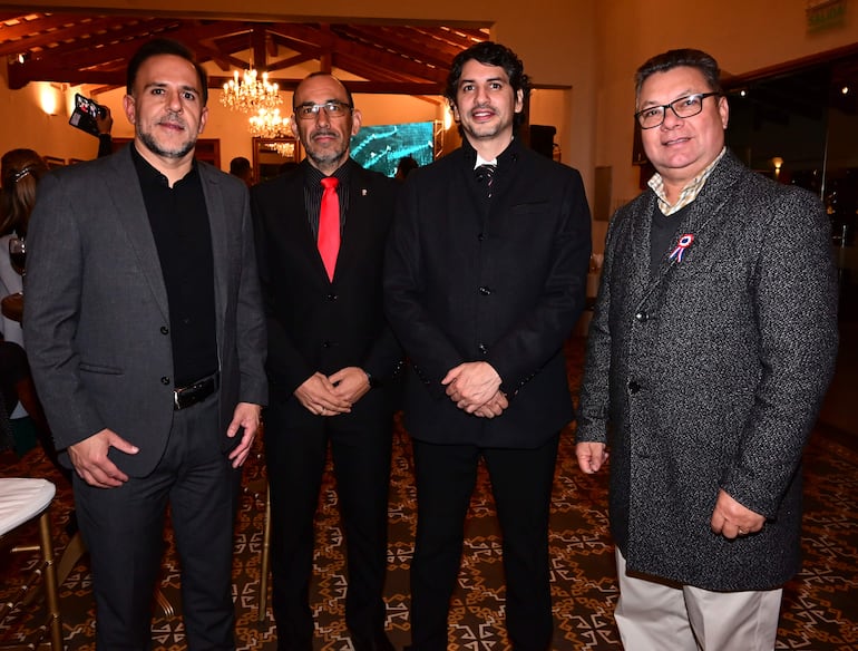 Celso Moreno, Óscar Leguizamón, Milo Lima y Manuel Zabel.