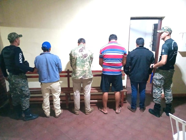 Los cuatro detenidos se encuentran en la sede de la Comisaría Ñuatí de Paraguarí.