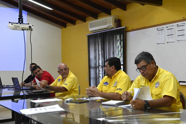 Momento exacto de la lectura de la memoria y el balance en la asamblea general ordinaria 2023. 