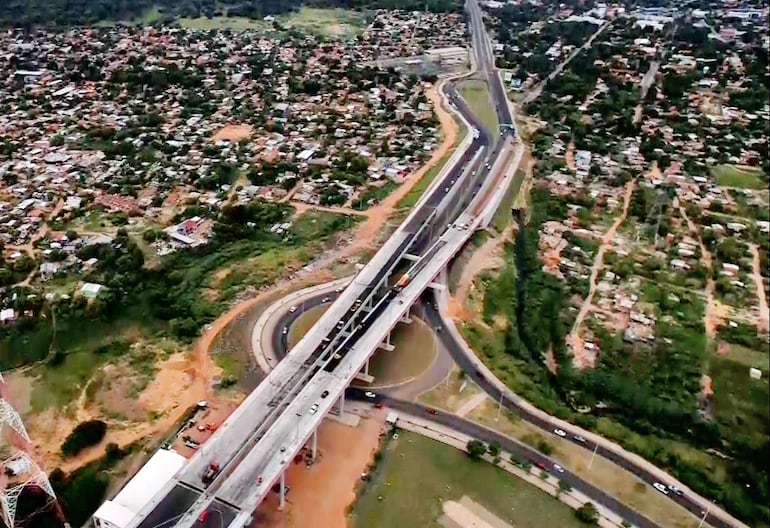 En la conexión de puente “Héroes del Chaco” con la Costanera de Asunción puede haber caos vehicular cuando se habilite el paso.