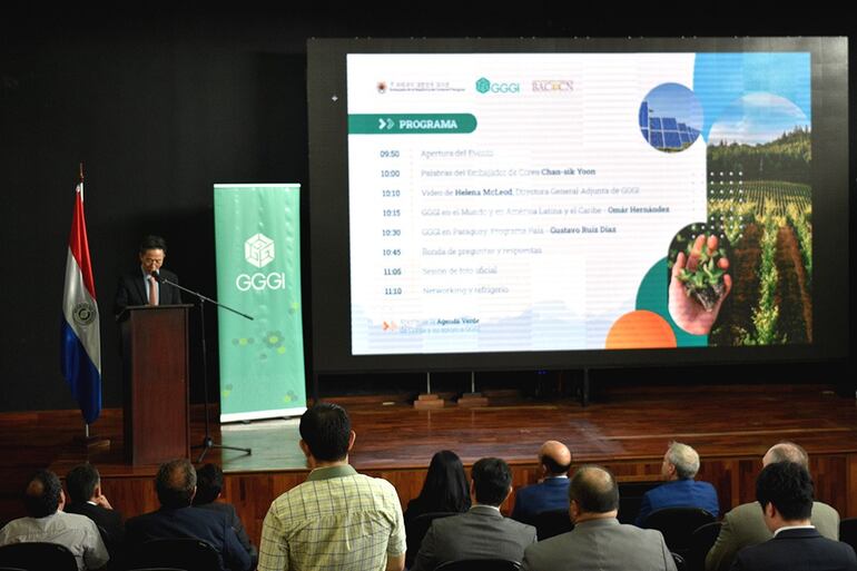 Presentación del Instituto Global para el Crecimiento Verde (GGGI- Global Green Growth Institute) Paraguay. (gentileza).