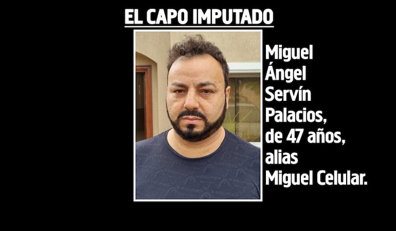 Miguel Ángel Servín Palacios, alias Miguel Celular, acusado por producción de documentos no auténticos.