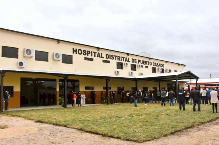 Nuevo local del hospital distrital de Puerto Casado inaugurado ayer.