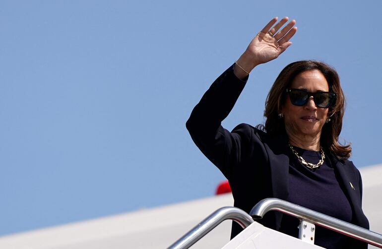 La vicepresidenta y actual candidata a la presidencia de los Estados Unidos, Kamala Harris.