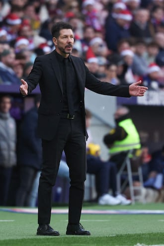 El argentino Diego Simeone, entrenador del Atlético de Madrid. (AFP)