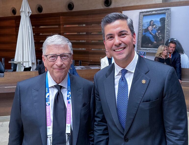 Santiago Peña se reunió con Bill Gates: ¿cuál fue el motivo?