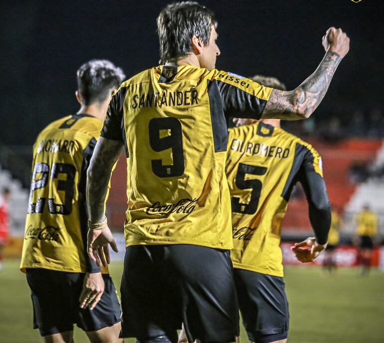 Federico Santander, autor del gol de Guaraní.