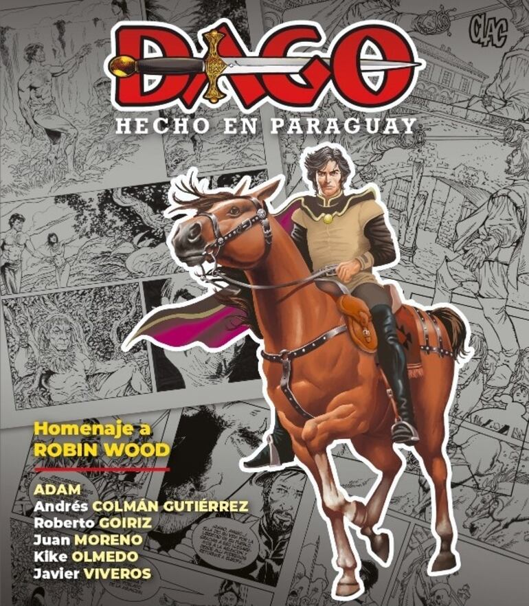 Portada de “Dago – Hecho en Paraguay – Homenaje a Robin Wood” que será lanzado este miércoles 6 de octubre en la Manzana de la Rivera.