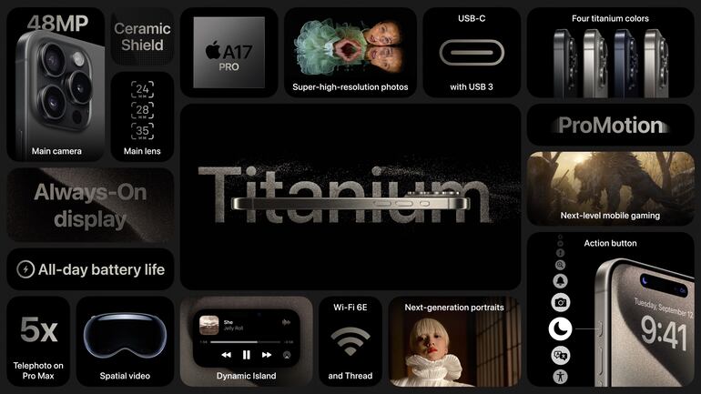 iPhone 15 Pro: la gama más alta de los celulares de Apple.