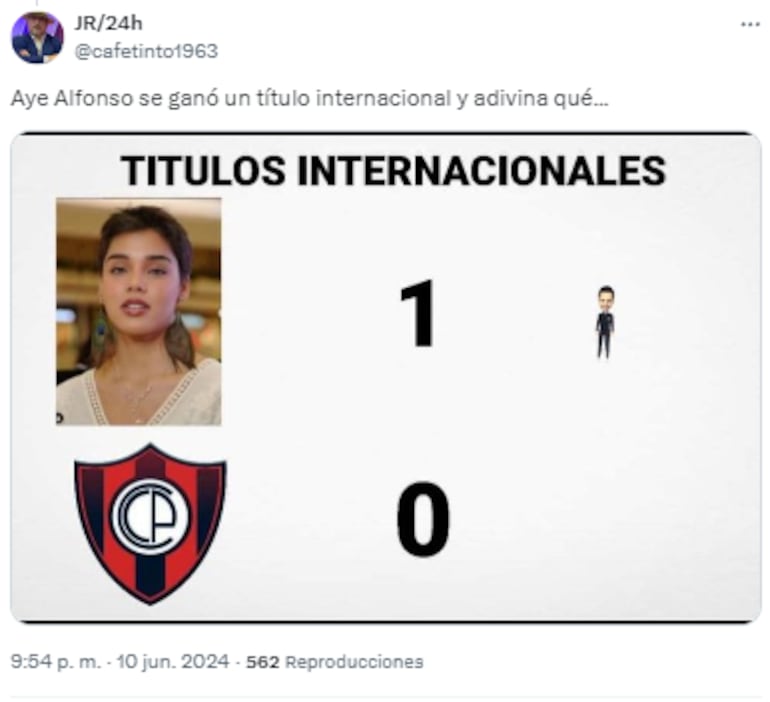 Memes sobre Aye Alfonso y Cerro Porteño.