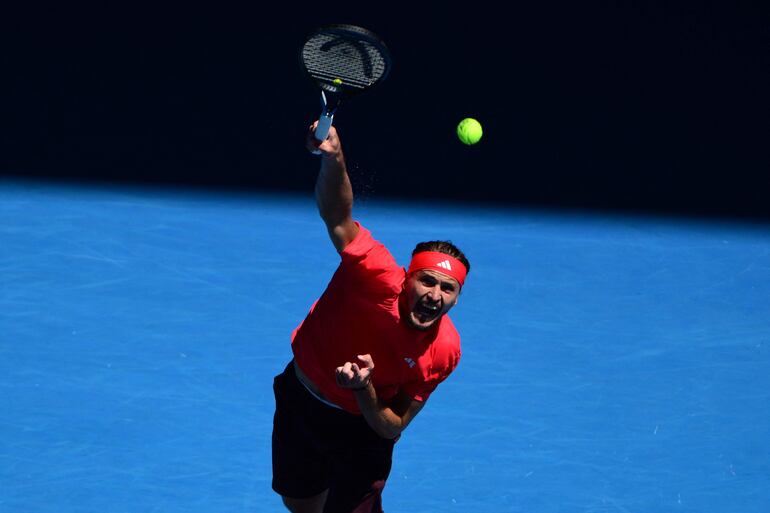 El alemán Alexander Zverev, finalista 2025 de Melbourne. AFP