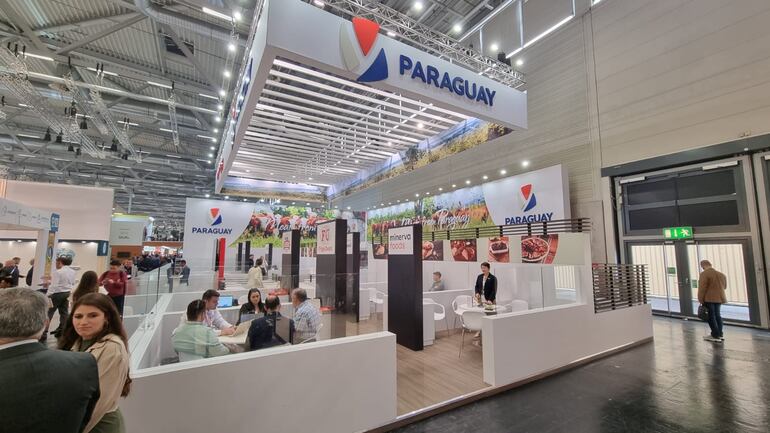 Vista general del stand de Paraguay en Anuga.