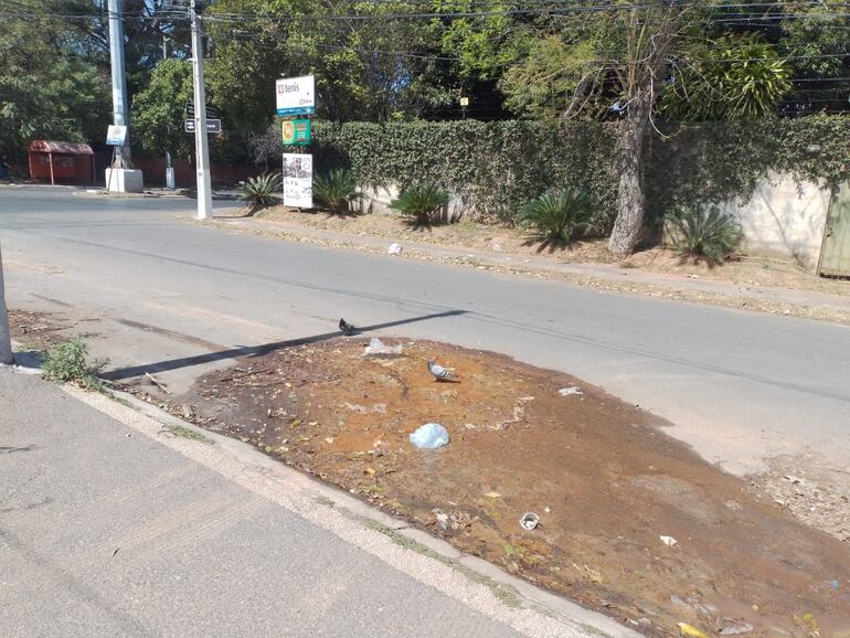 Caño roto en Lambaré