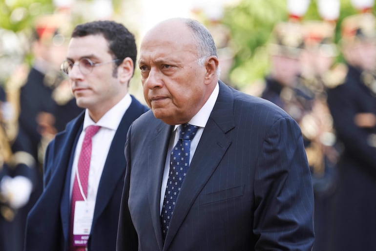 El ministro de Exteriores de Egipto, Sameh Shoukry. (AFP)