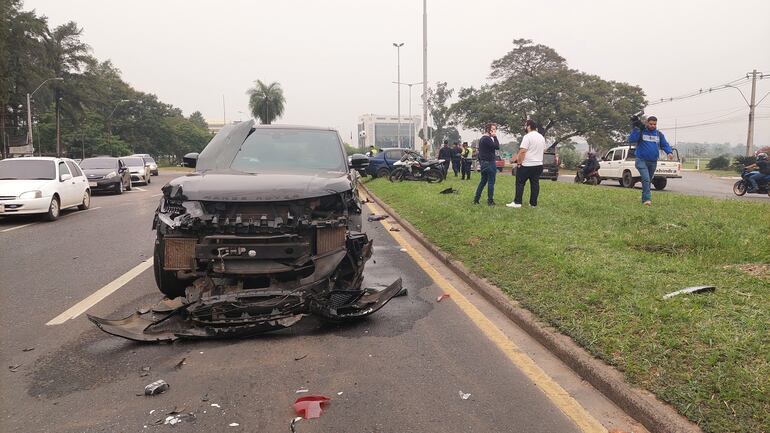 accidente tránsito choque Luque