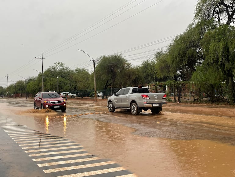 Las lluvias se produjeron desde esta madrugada en Boquerón.