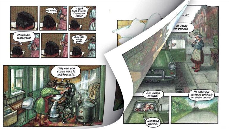 Páginas interiores de “Ethel y Ernest”, de Raymond Briggs.