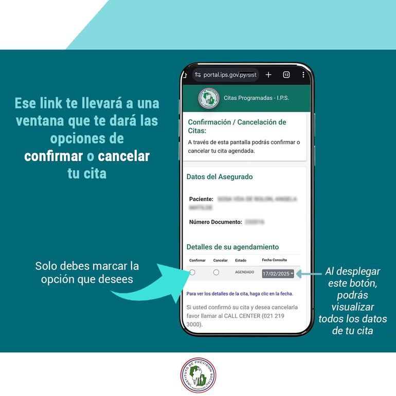 IPS Confirmación de citas