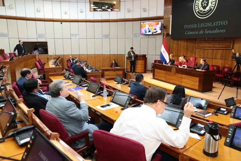 Primera sesión de la Comisión de Asuntos Constitucionales del nuevo Senado. (Foto: Prensa Senado)