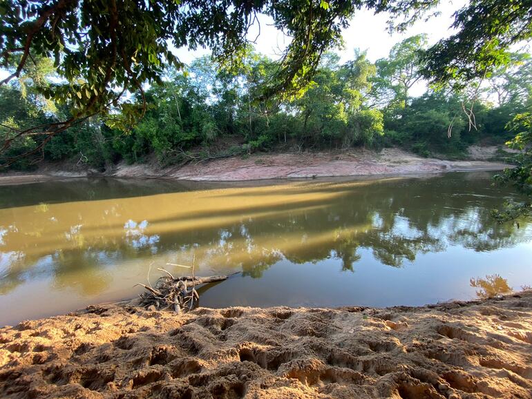 Este sería el lugar por dónde los animales vacunos pasaron de Paraguay al Brasil cruzando el río Apa.