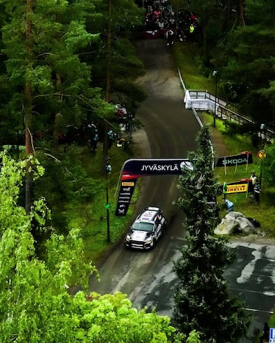 Diego Domínguez Bejarano en Jyväskylä, ciudad del centro-sur de Finlandia por donde transitó la competencia en la etapa de ayer.