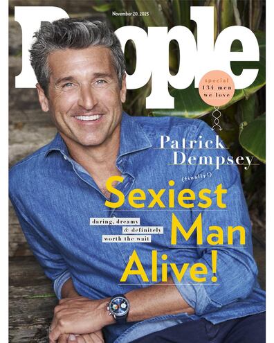 Patrick Dempsey en la portada de la revista People.