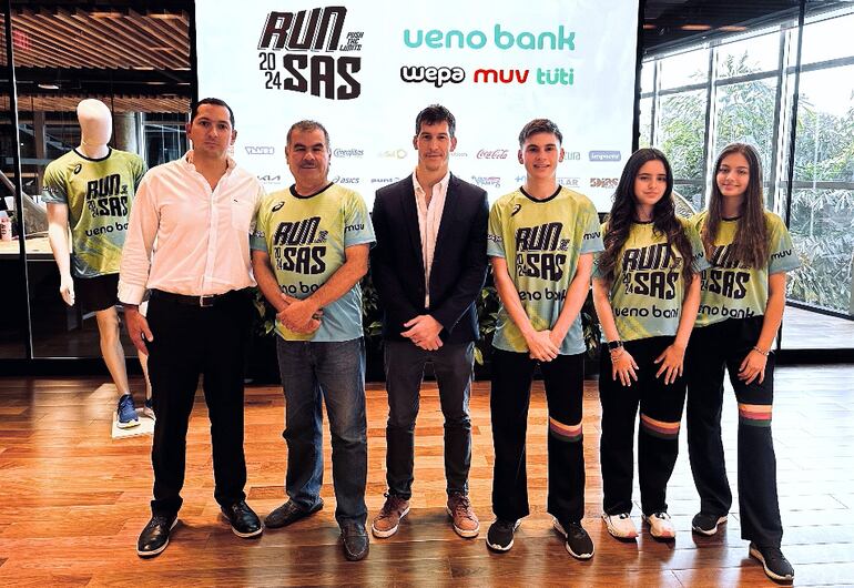 Organizadores del “ueno bank RUN SAS 2024” que se realizará este domingo 18 del corriente mes.