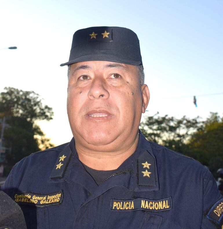 Director de la Policía de Paraguarí, comisario general Isabelino Galeano.