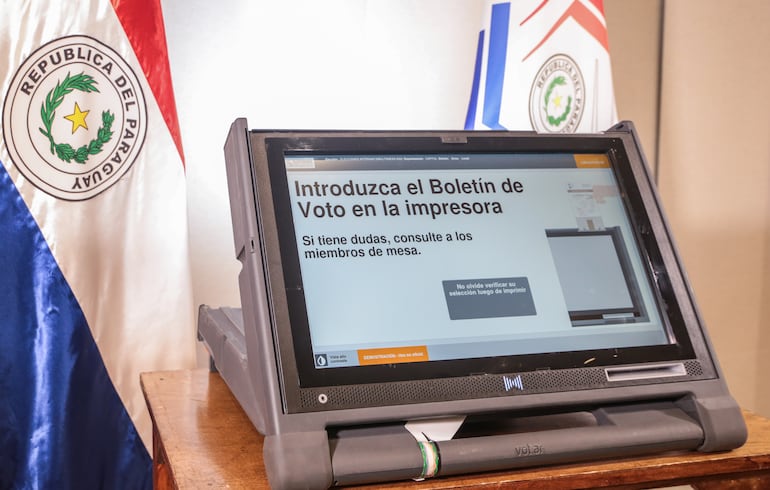 Máquinas de votación, Justicia Electoral, Elecciones Paraguay 2023