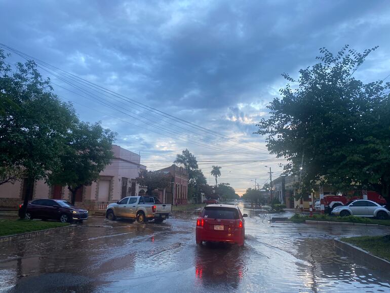 Lluvia en la ciudad de Concepción. Archivo.