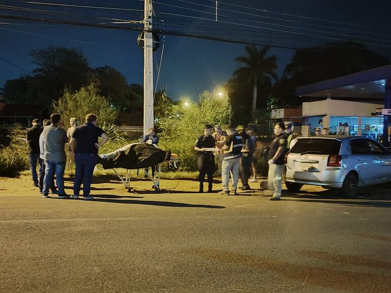 Un motociclista murió tras un choque frontal en la ciudad de Luque anoche.