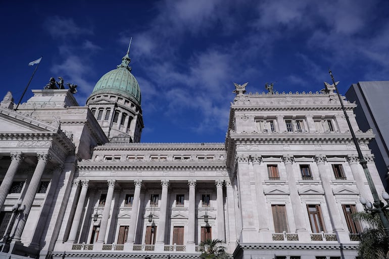 Edificio del Congreso de la Nación, en Buenos Aires, Argentina. EFE/ Juan Ignacio Roncoroni