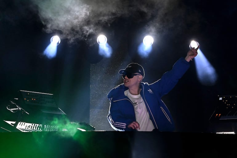 El productor y DJ argentino Bizarrap durante su presentación en Buenos Aires, en abril pasado.