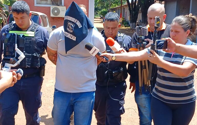 El hincha de Cerro Porteño fue detenido en inmediaciones del Hospital Regional de Ciudad del Este.