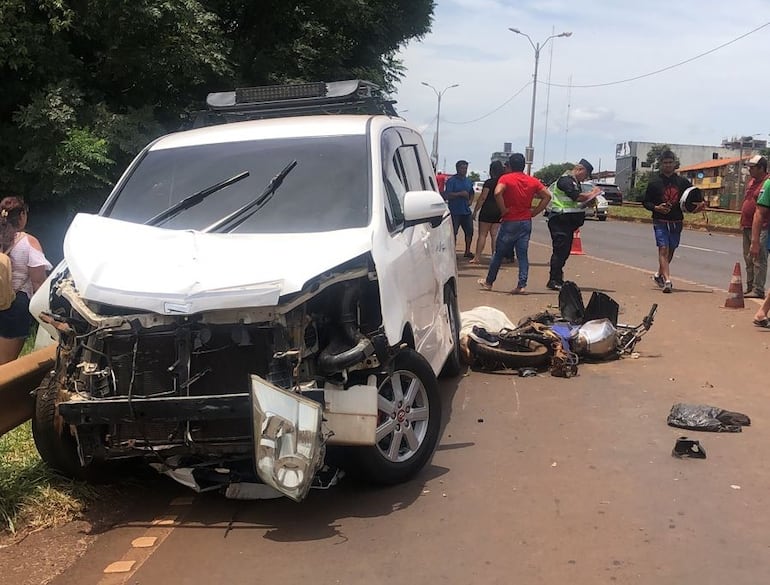 El accidente fatal ocurrió sobre la ruta PY 02.